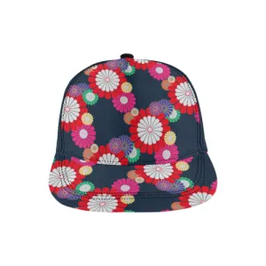 Kiku Floral Pattern All Over Print Hat