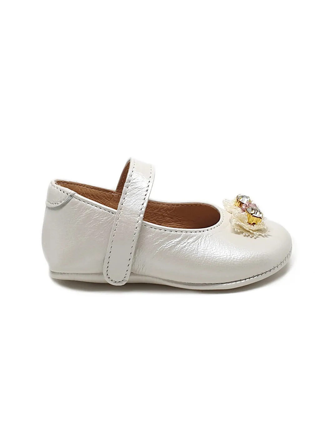 Leather Pre-Walker Shoes for baby-PR-M259-Cream