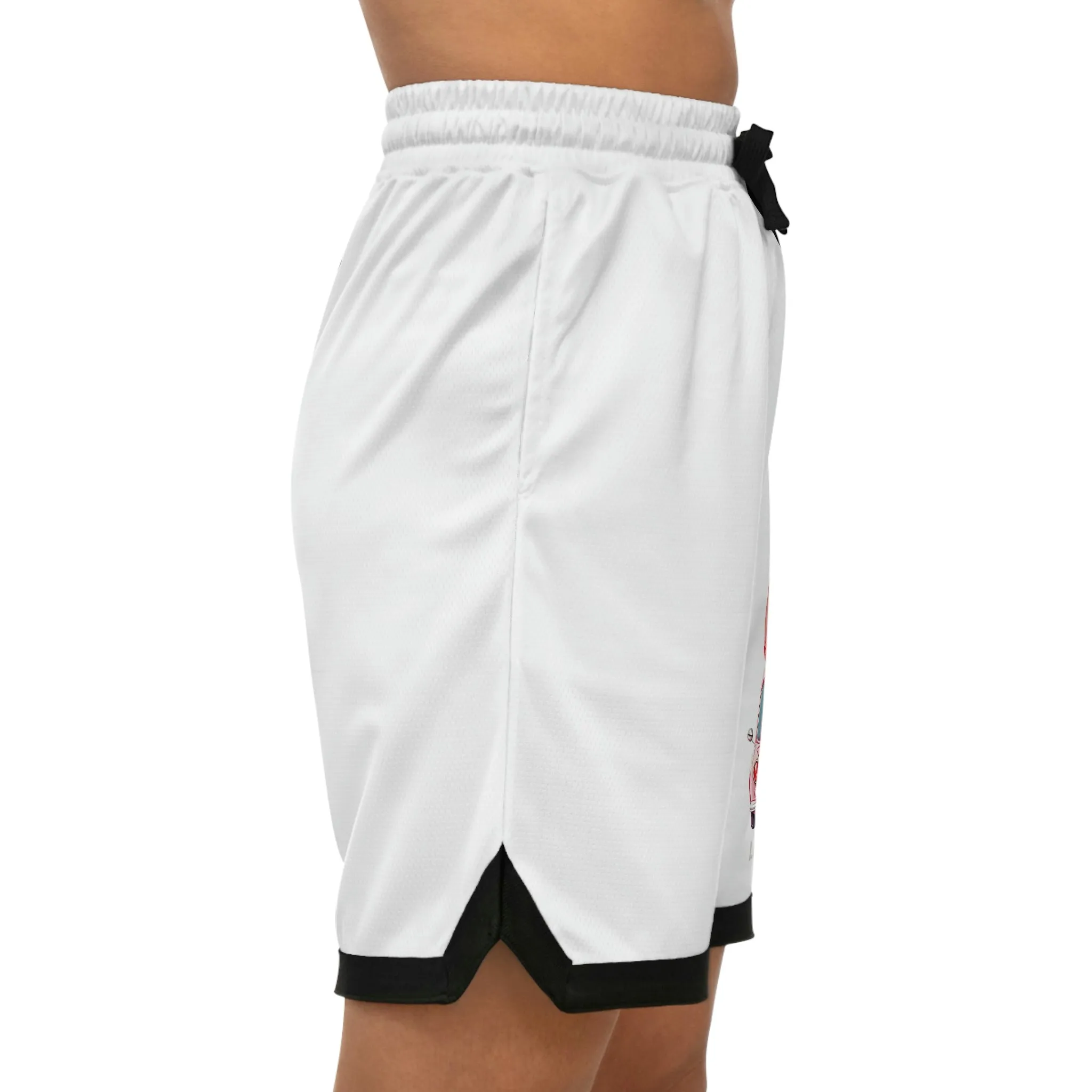 Let’s Travel Dog POD Basketball Rib Shorts (AOP)