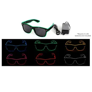 Light Up Wayfarers Party Glasses