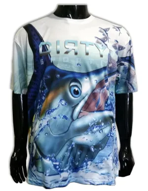 Marlin Wrap-Around with Charter - Short Sleeve Polyester Shirt