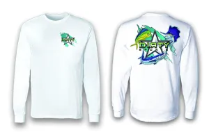 Mean Fish - Long Sleeve Polyester Fishing Shirt