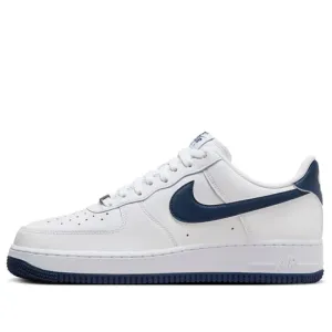 Men's Nike Air Force 1 '07 - WHITE/MIDNIGHT NAVY-WHITE