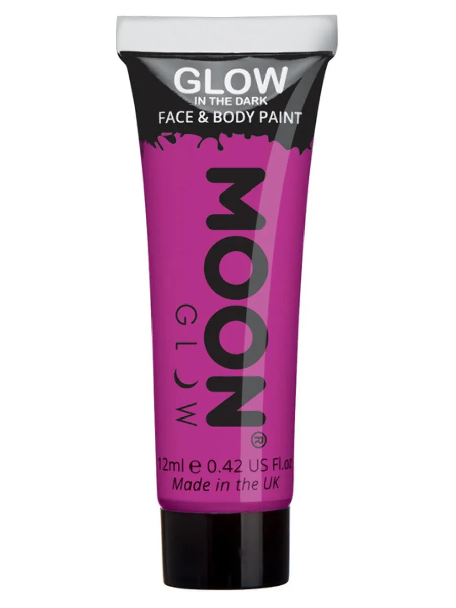 Moon Glow in the Dark Face Paint Purple 12ml