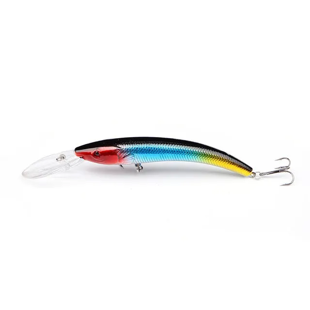 Mr. Fish 1PCS 15.5cm 15.3g Wobbler Fishing Lure Big Minnow Crankbait Peche Bass Trolling Artificial Bait Pike Carp Kosadaka