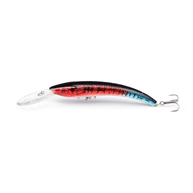 Mr. Fish 1PCS 15.5cm 15.3g Wobbler Fishing Lure Big Minnow Crankbait Peche Bass Trolling Artificial Bait Pike Carp Kosadaka