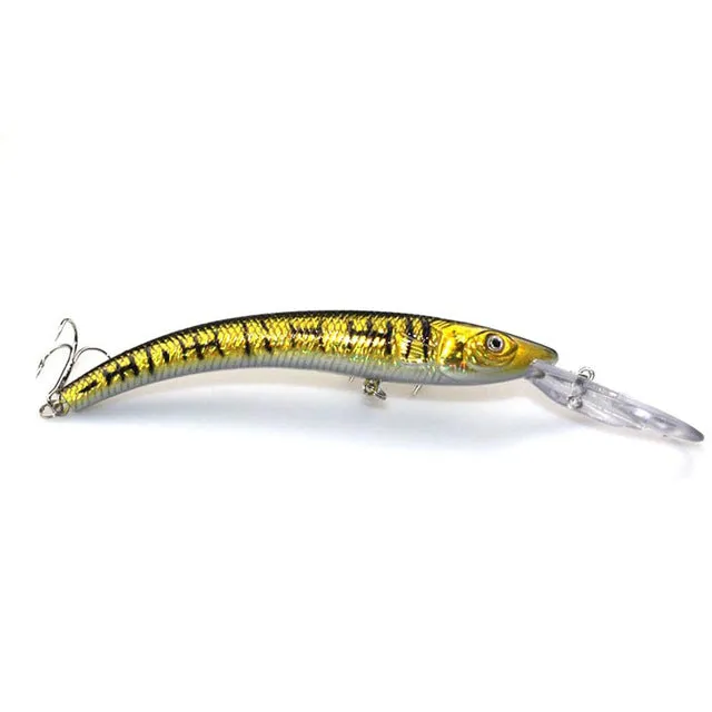 Mr. Fish 1PCS 15.5cm 15.3g Wobbler Fishing Lure Big Minnow Crankbait Peche Bass Trolling Artificial Bait Pike Carp Kosadaka