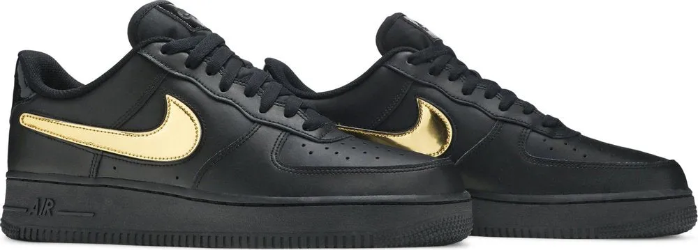 Nike Air Force 1 Low '07 LV8 'Removable Swoosh - Black Gold' (Size UK8/US9)