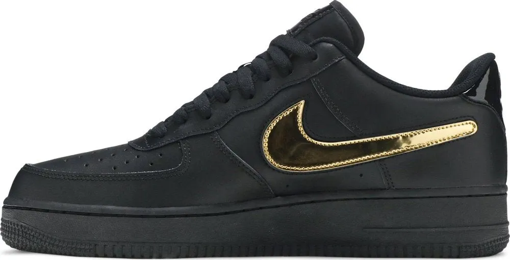 Nike Air Force 1 Low '07 LV8 'Removable Swoosh - Black Gold' (Size UK8/US9)