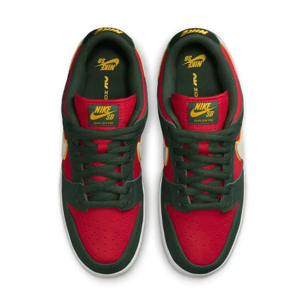 Nike SB Dunk Low Pro Premium "Super Sonics" Fir - White- University Gold - Fire Red