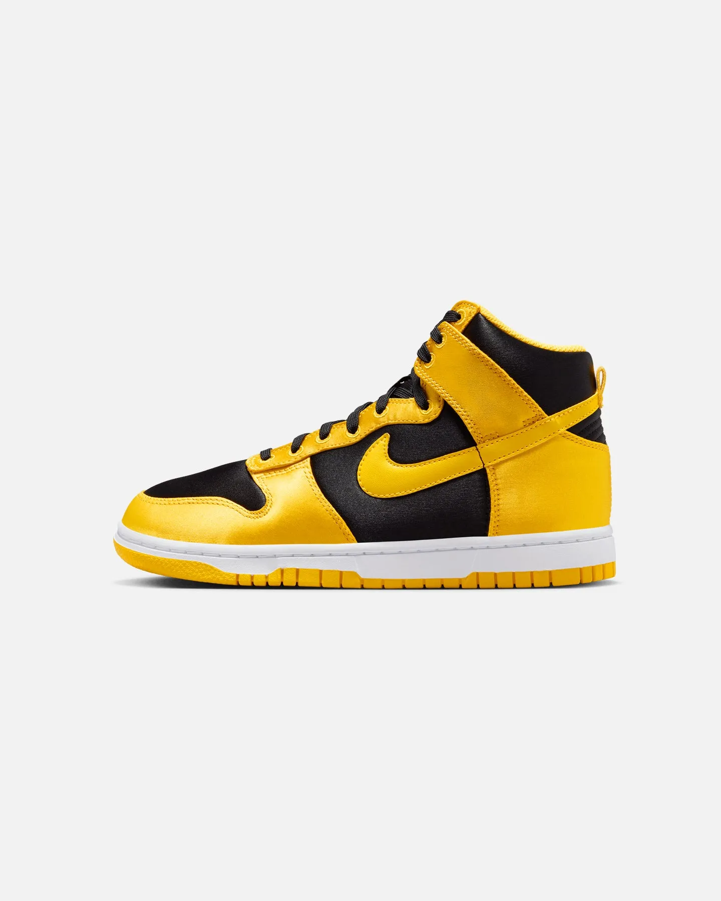 Nike Women's Dunk High Essential Twist "Goldenrod Satin" Black/Varsity Maize