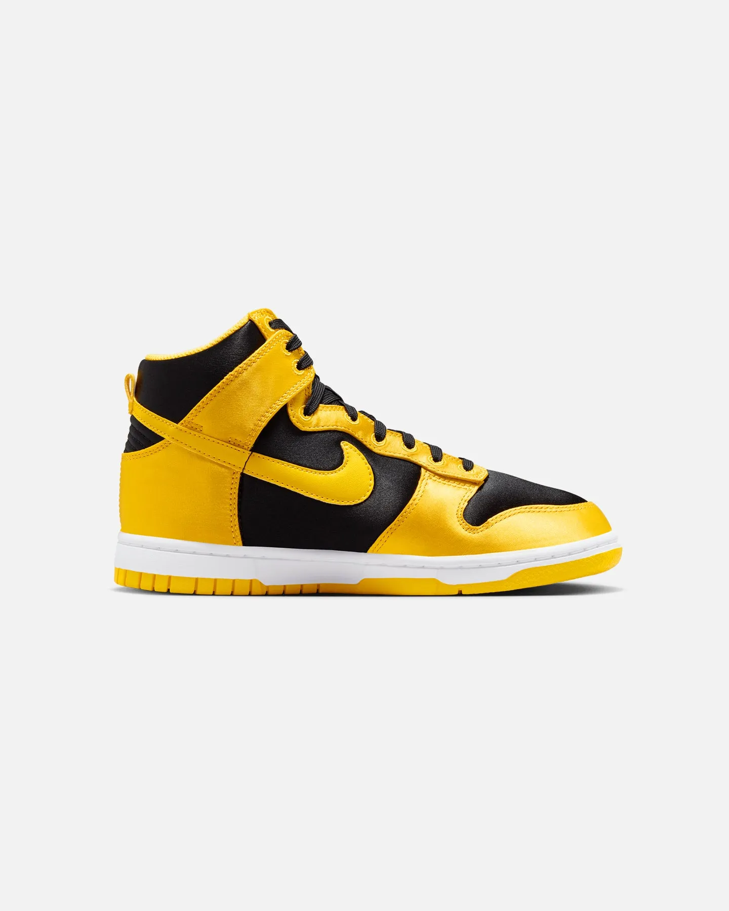 Nike Women's Dunk High Essential Twist "Goldenrod Satin" Black/Varsity Maize