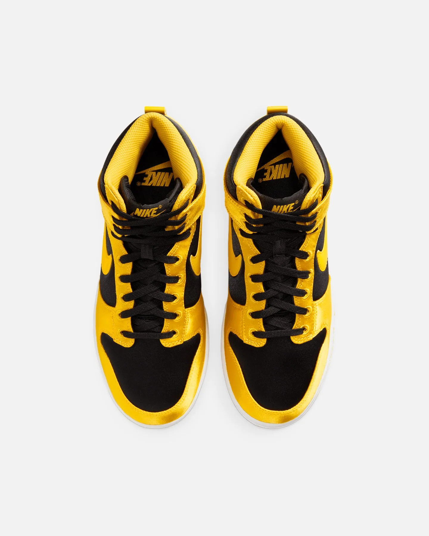 Nike Women's Dunk High Essential Twist "Goldenrod Satin" Black/Varsity Maize