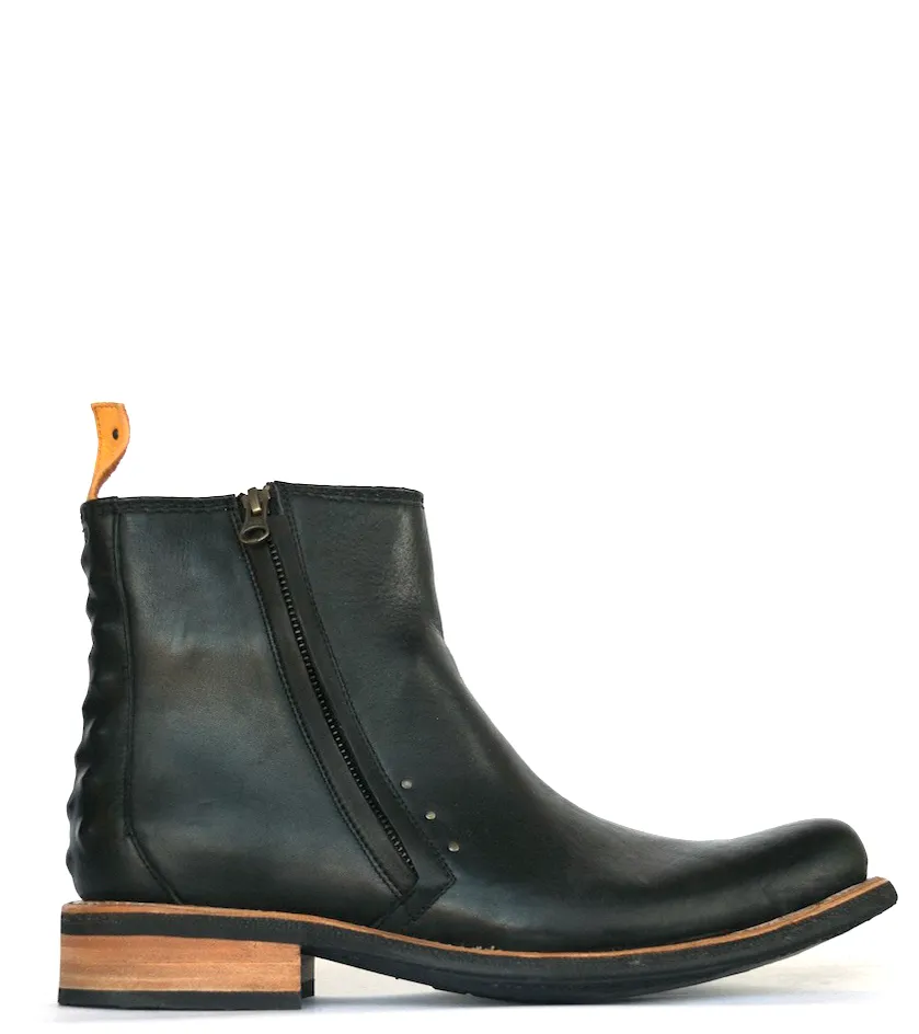 No.1041 TARMAC zip boot Black MEN