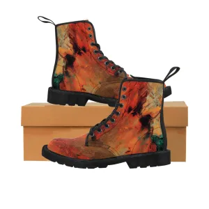 Orange flush - Inovax Woman's Canvas Boots