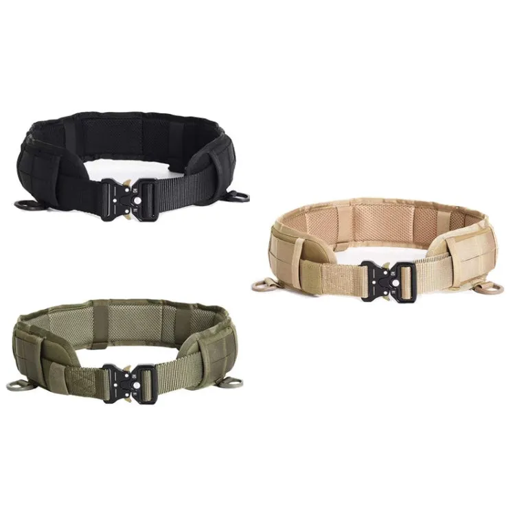 Outdoor Hunting Belt Nylon Waist Belt,Spec: Belt   Corset  Army Green