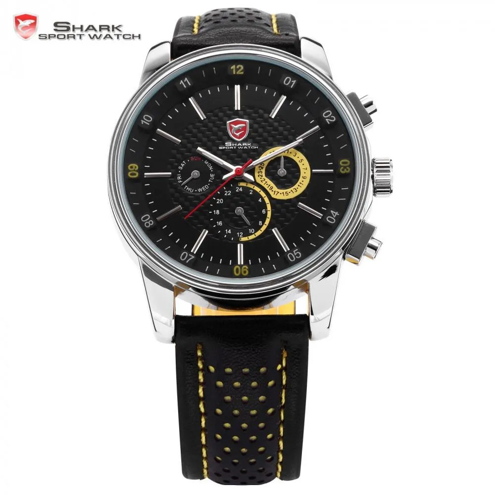 PACIFIC ANGEL Shark Sport Watch Black/Yellow SW 095