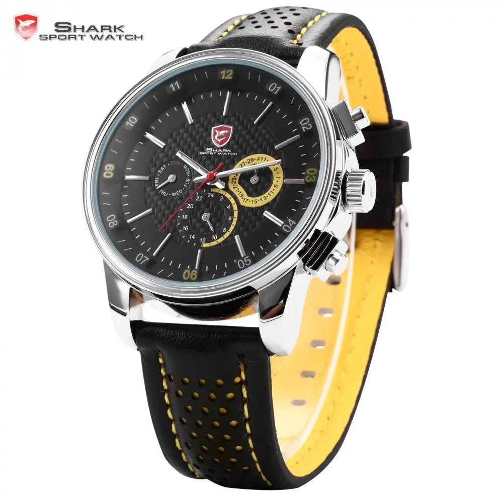 PACIFIC ANGEL Shark Sport Watch Black/Yellow SW 095