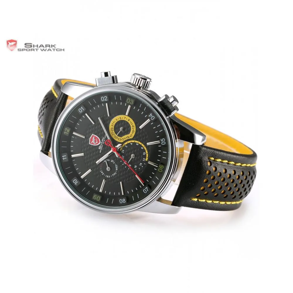 PACIFIC ANGEL Shark Sport Watch Black/Yellow SW 095