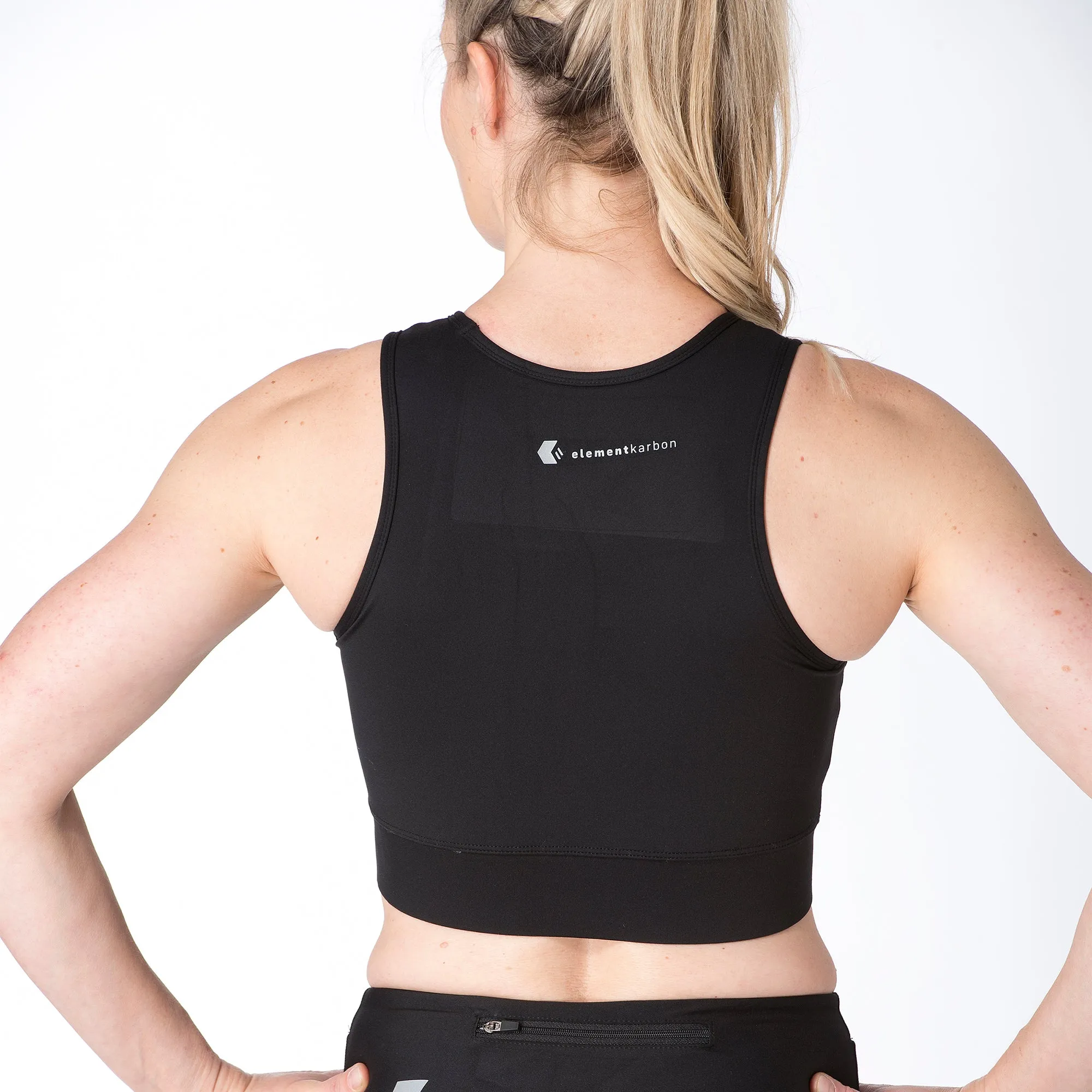 Performance Black - High Neck Sports Bra