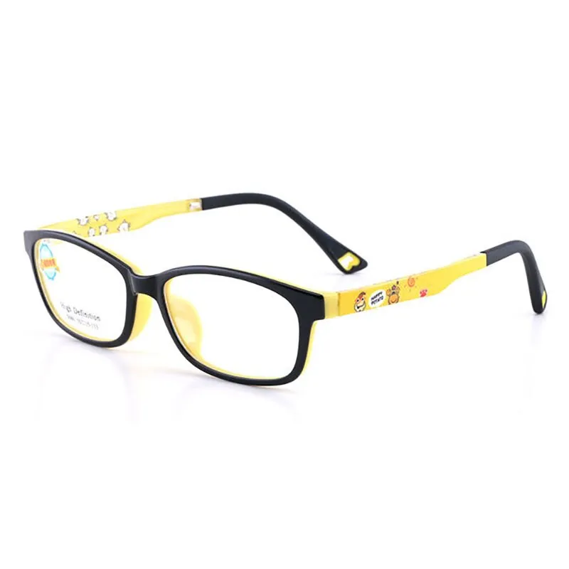 Reven Jate Unisex Children's Full Rim Square Tr 90 Silicone Eyeglasses 5686