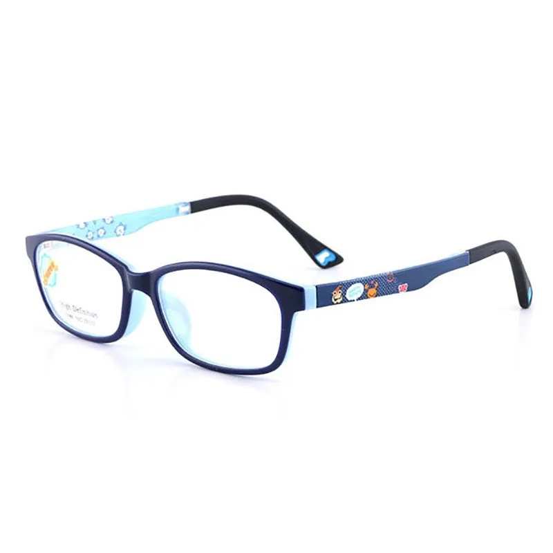 Reven Jate Unisex Children's Full Rim Square Tr 90 Silicone Eyeglasses 5686