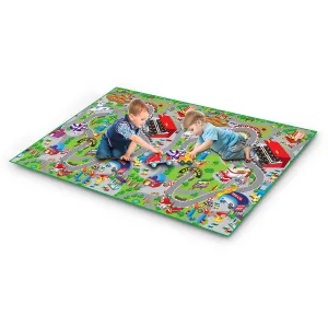 Rollmatz Race Track Baby Kids Play Floor Mat 200cm x 120cm