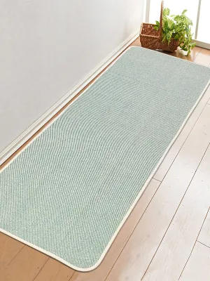 SARAL HOME EASY LIVING Cotton Rectangular Yoga Mat/Runner -(Green, 60X180 Cm)