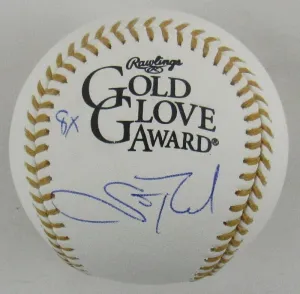 Scott Rolen Signed Rawlings Golden Glove w/ 8x Insc Baseball JSA Witness