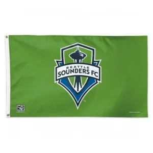 Seattle Sounders MLS WinCraft Sports Green Indoor Outdoor Deluxe Flag (3' X 5')