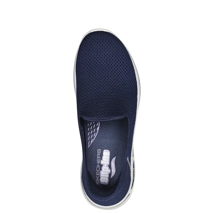 Skechers Go Walk Arch Fit Slip Ins Summer Views Navy White