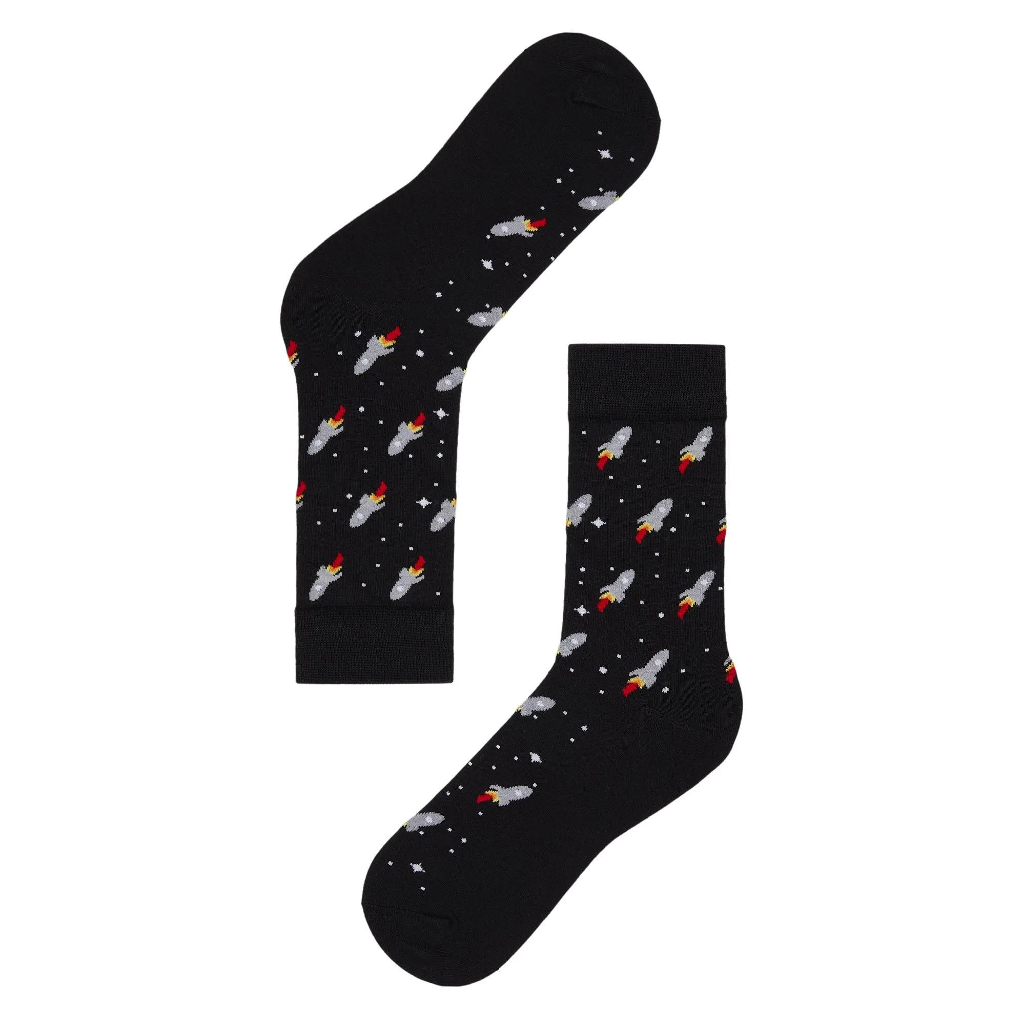 Small Rockets Printed Crew Length Socks