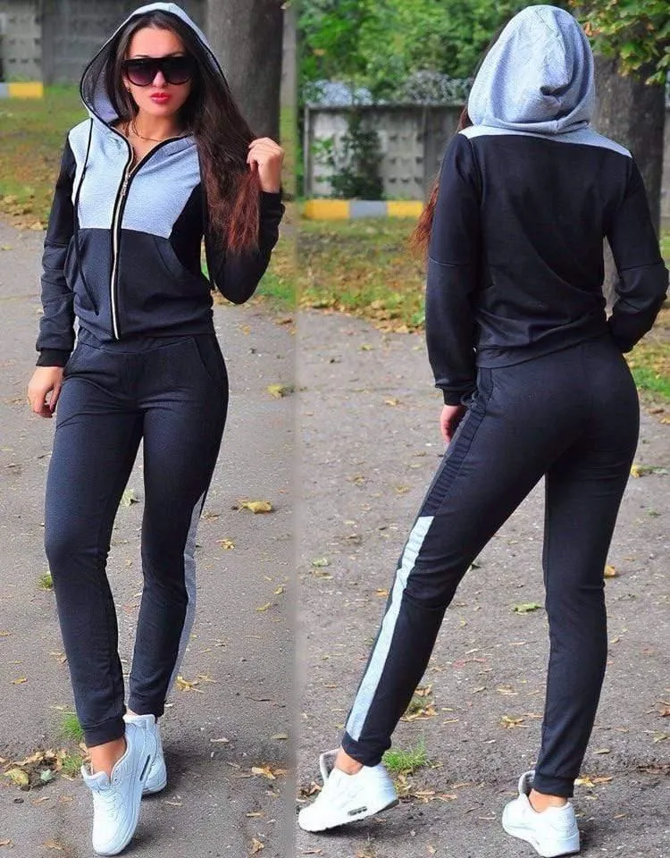 Sweat-suits Sporty Casual Outfit Set for Women