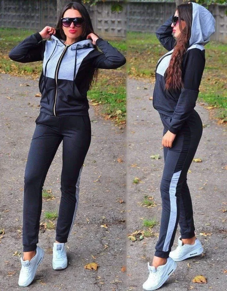 Sweat-suits Sporty Casual Outfit Set for Women