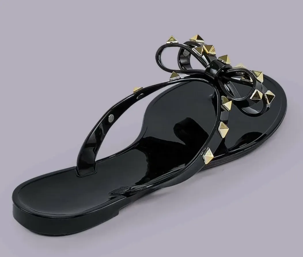 The Joan Studded Jelly Sandal