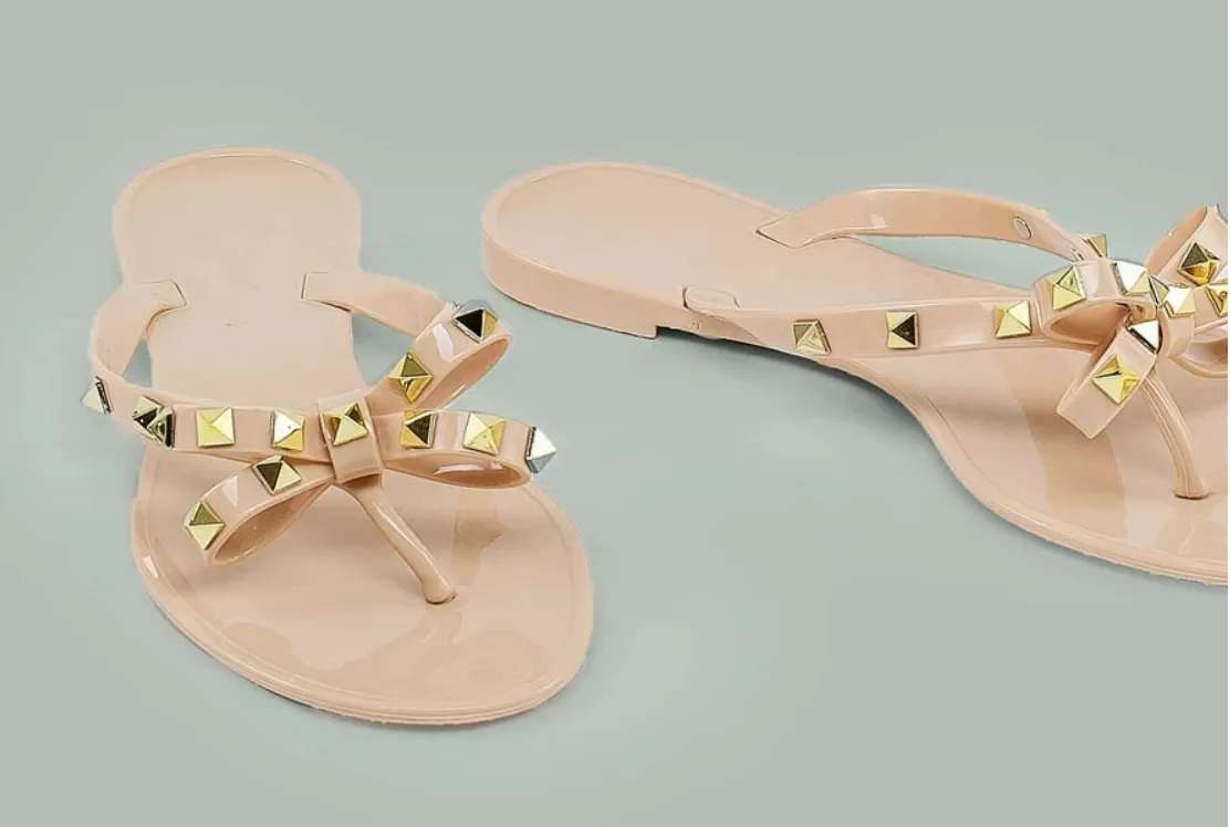 The Joan Studded Jelly Sandal