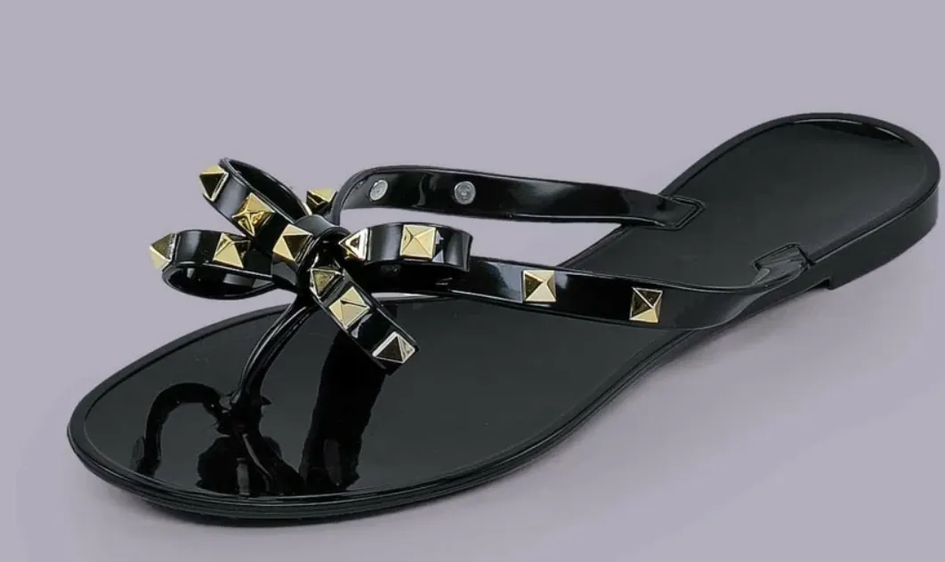 The Joan Studded Jelly Sandal