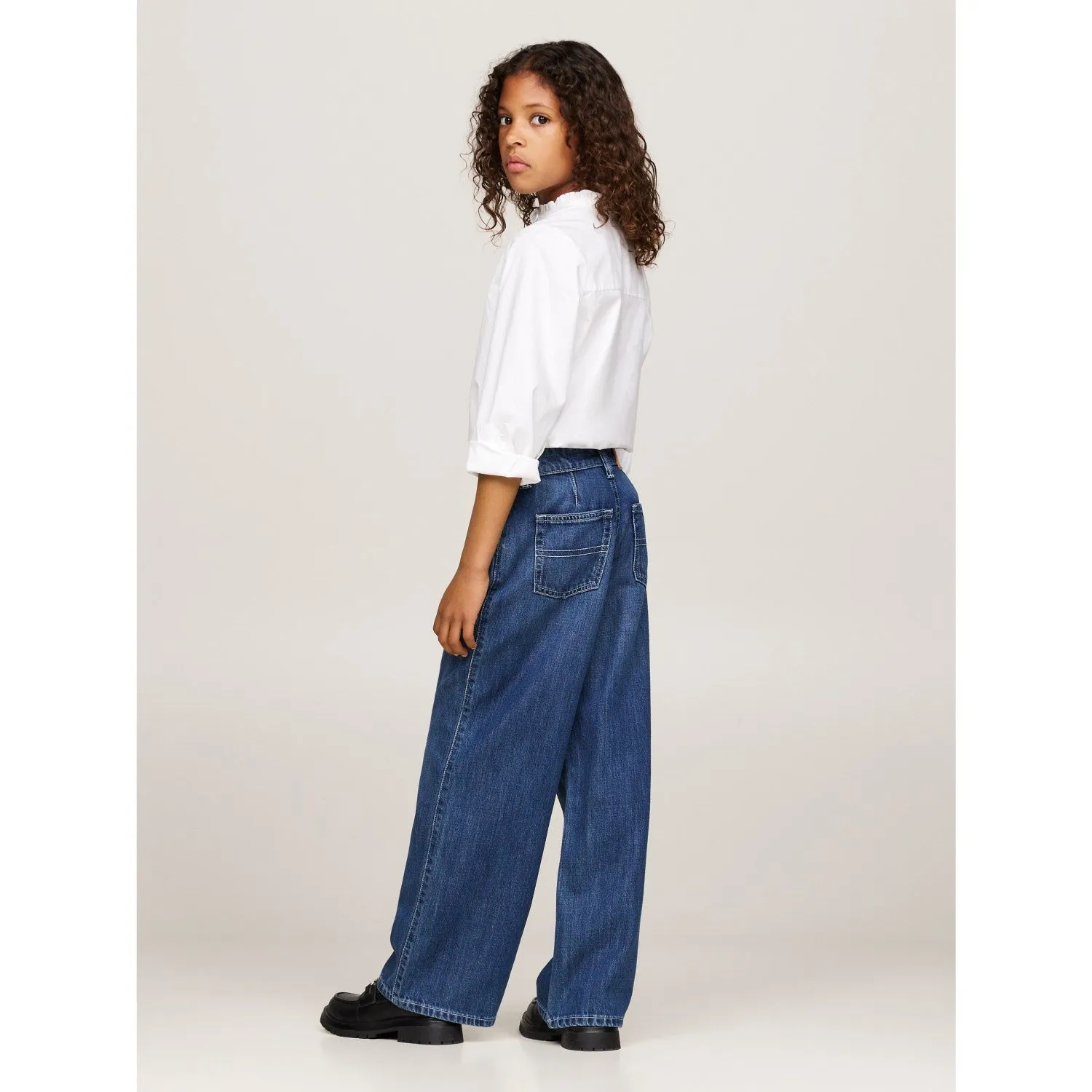 Tommy Hilfiger Darkusedlyocell Mabel Pleats Mid Blue Wash Jeans