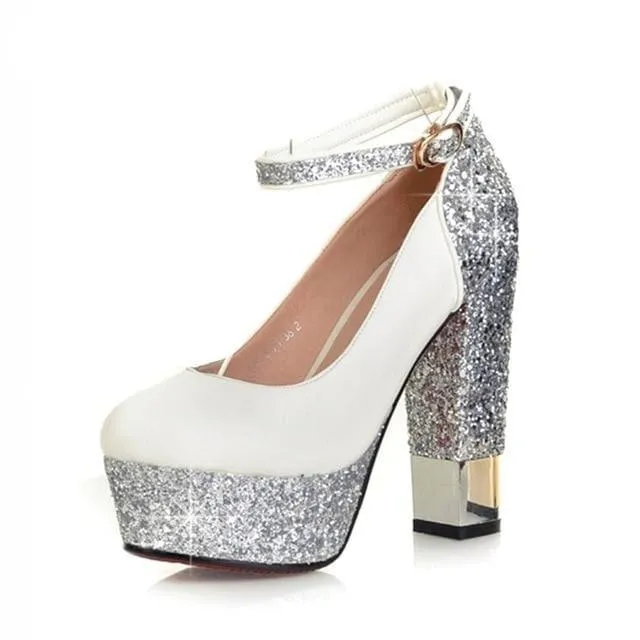 Top Quality Bling Upper Pumps