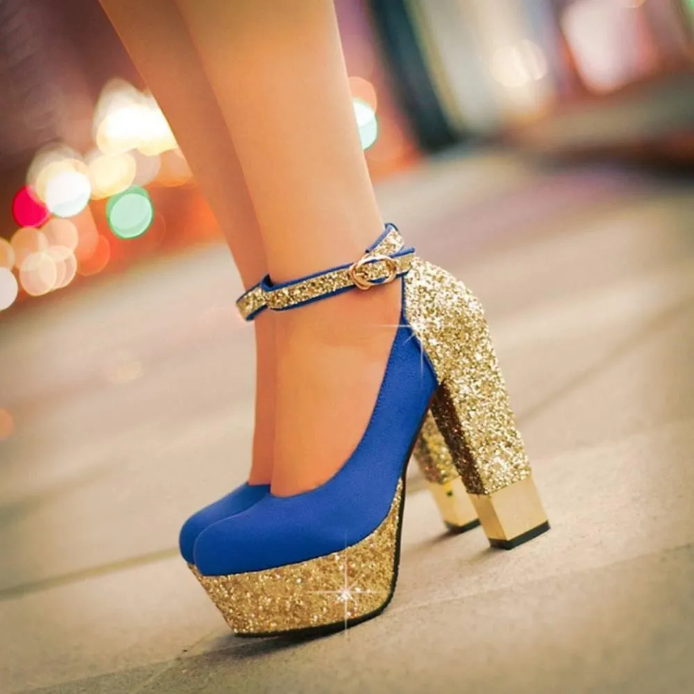 Top Quality Bling Upper Pumps