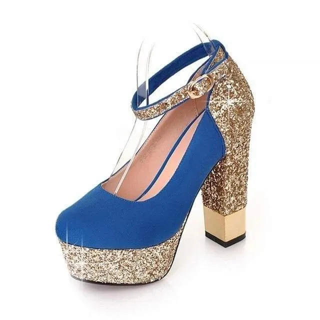 Top Quality Bling Upper Pumps