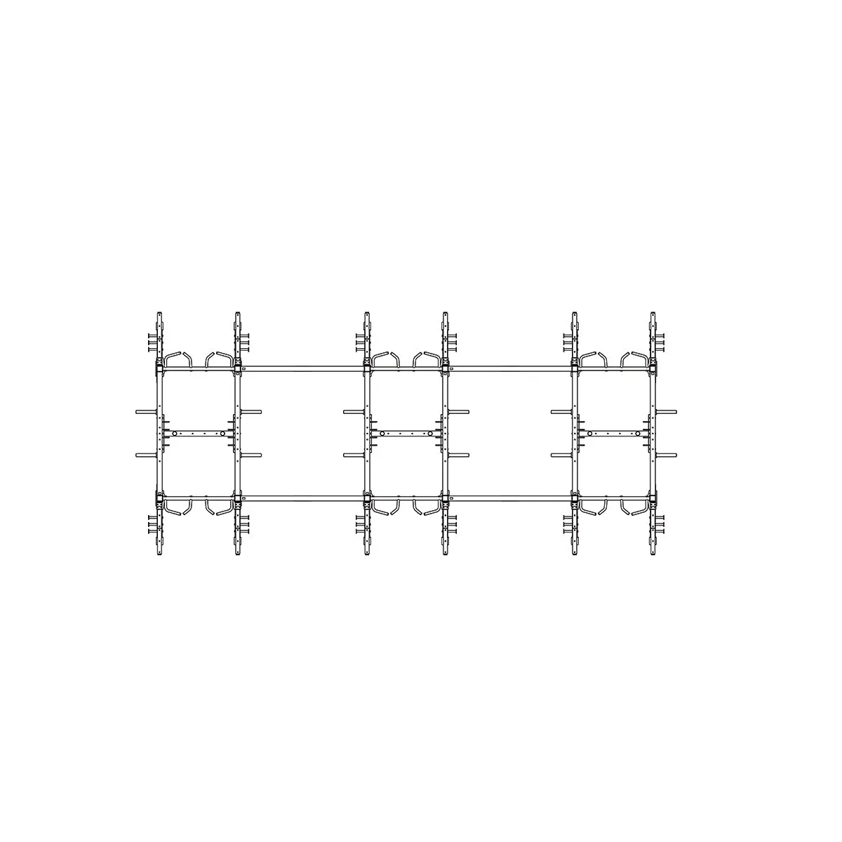 Torque X-SIEGE - 24 X 6 Foot Siege Storage Rack - X1 Package