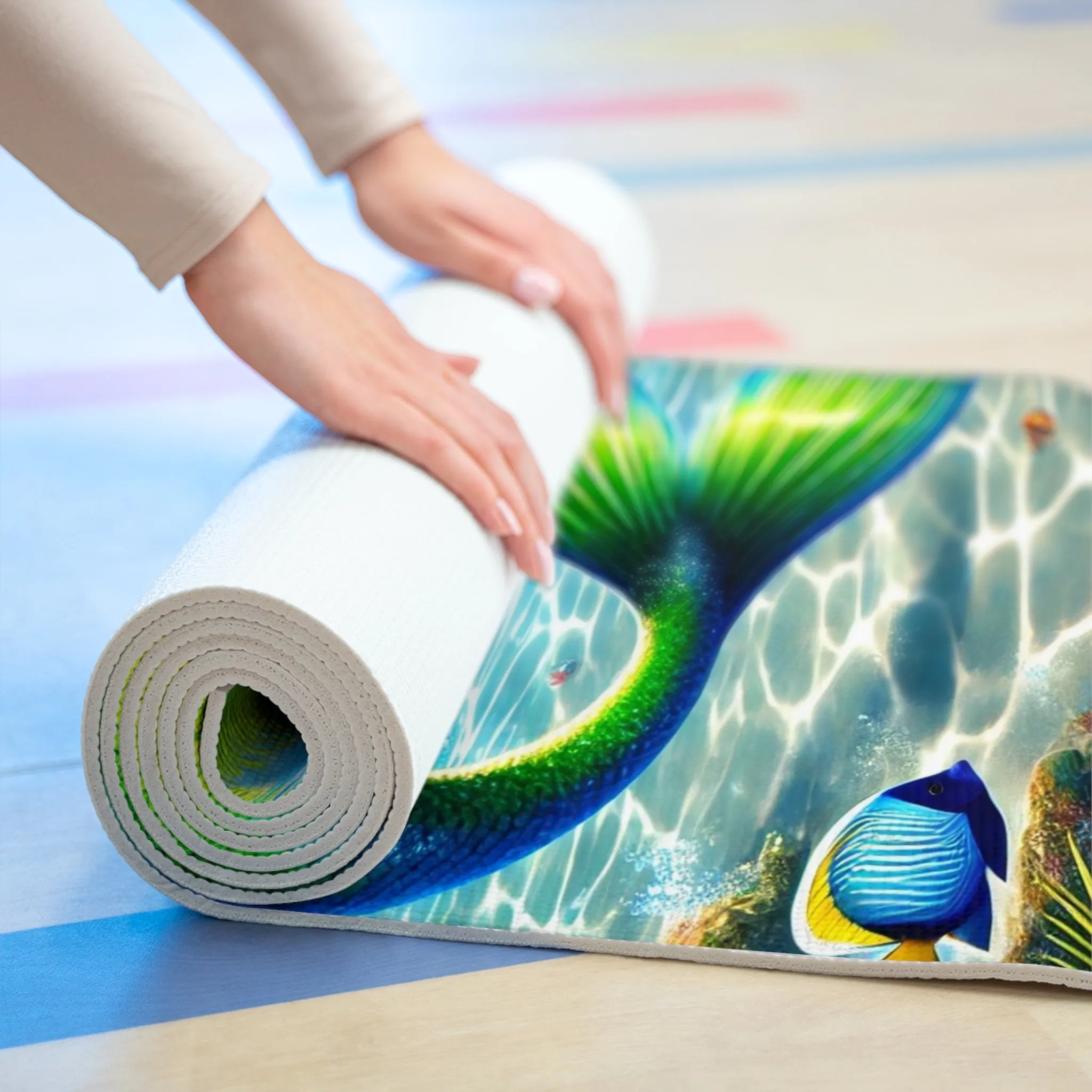 Tropical Goddess Foam Yoga Mat