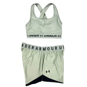 Under Armour Women's Sports Bra Shorts Set - Sage Green