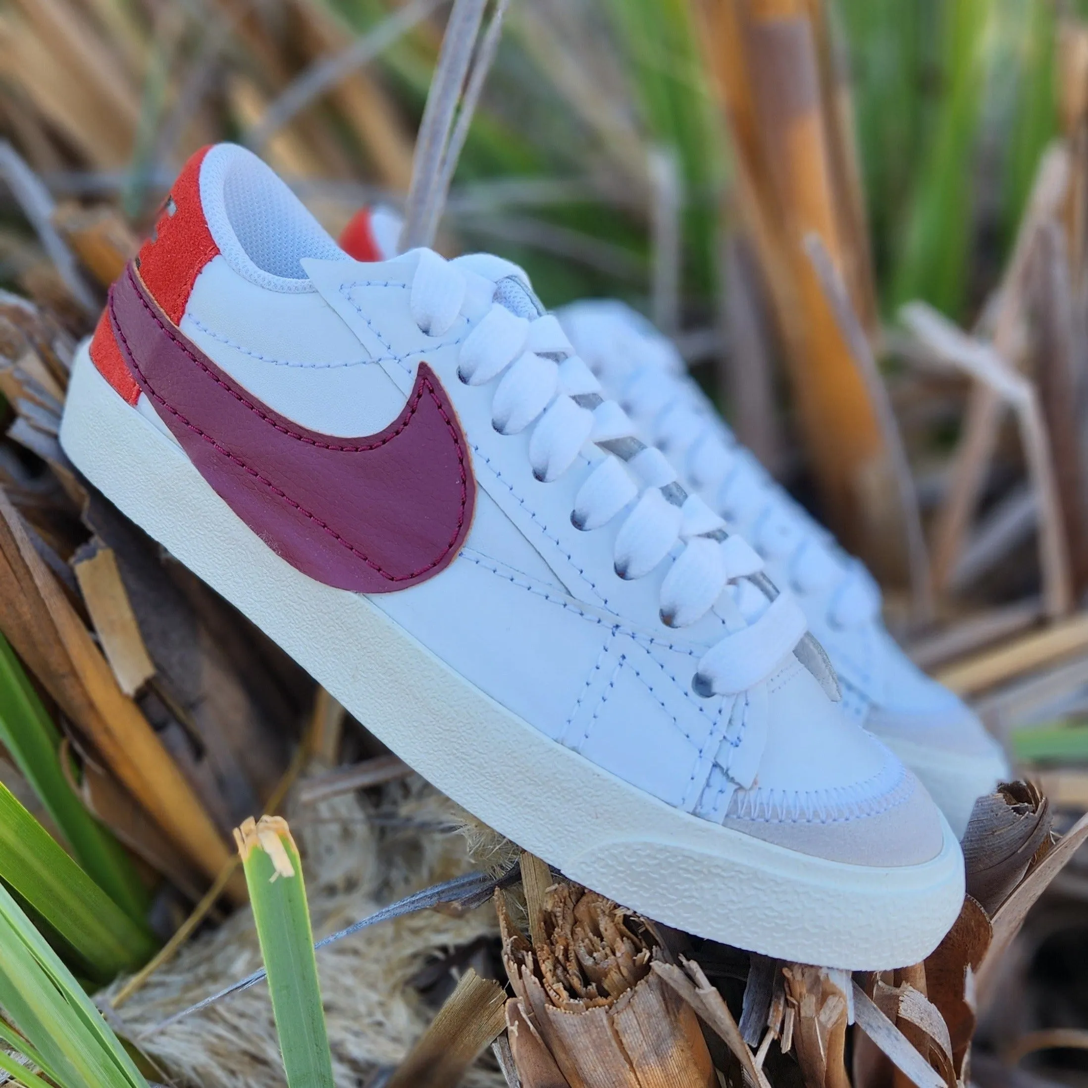 W Nike Blazer Low '77 Jumbo Burgundy