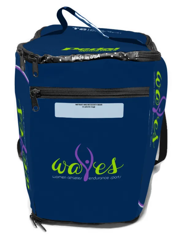 WAVES Triathlon 2023 TRIATHLON SPECIFIC RaceDay Bag NAVY BLUE