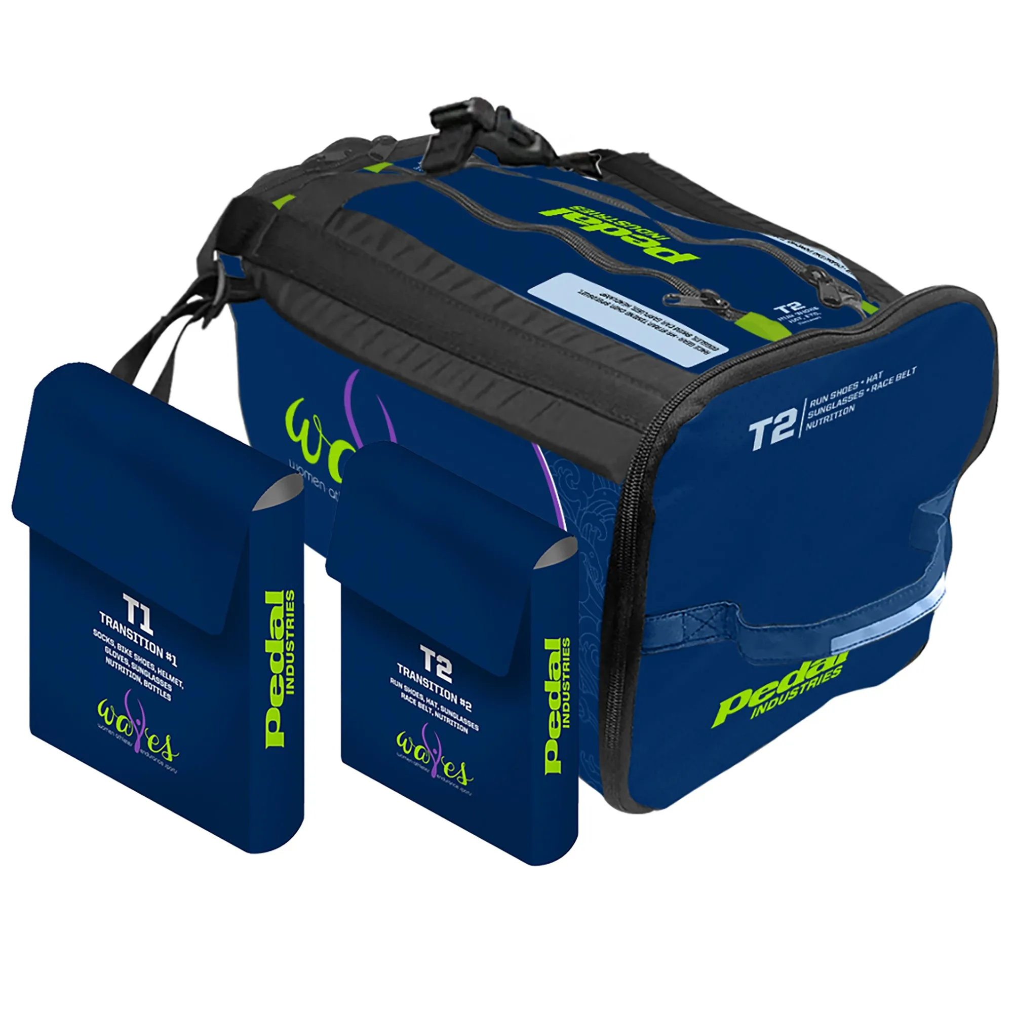 WAVES Triathlon 2023 TRIATHLON SPECIFIC RaceDay Bag NAVY BLUE