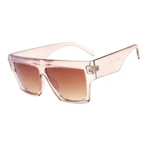 Women Oversized Square Frame Sunglasses Gradient Shades Sun Glasses(C1)