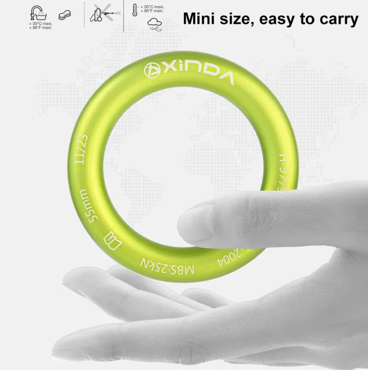 XINDA HH-9779 High-strength Seamless Outdoor Rock Climbing Equipment Connecting Ring(25kN)