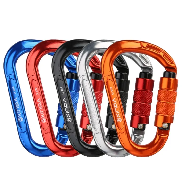 XINDA XD-8123N Outdoor Climbing Equipment Fast Hanging Buckle Carabiner Pear Main Lock HMS Safety Buckle(Red)